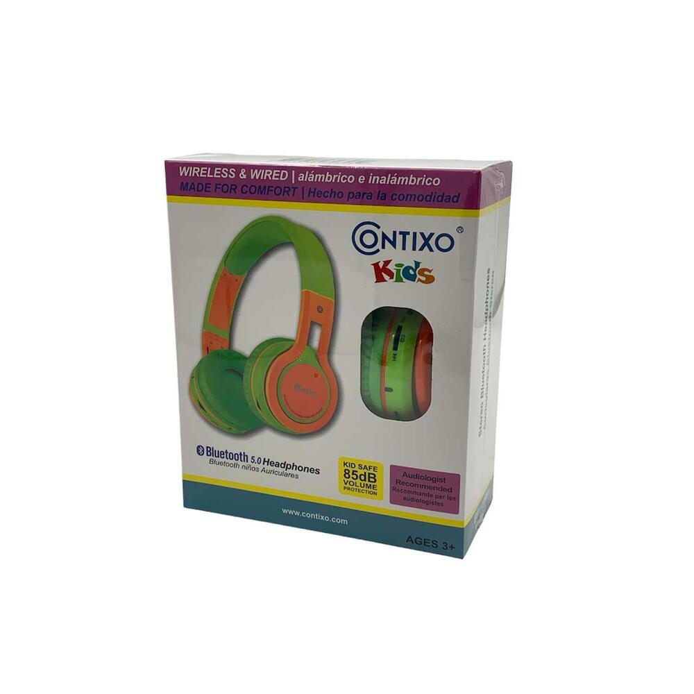 Contixo KB-2600 Kids Wireless Bluetooth Headphones Green
